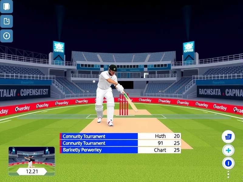 Desi VR Cricket Star gameplay screenshot showing batting in virtual reality