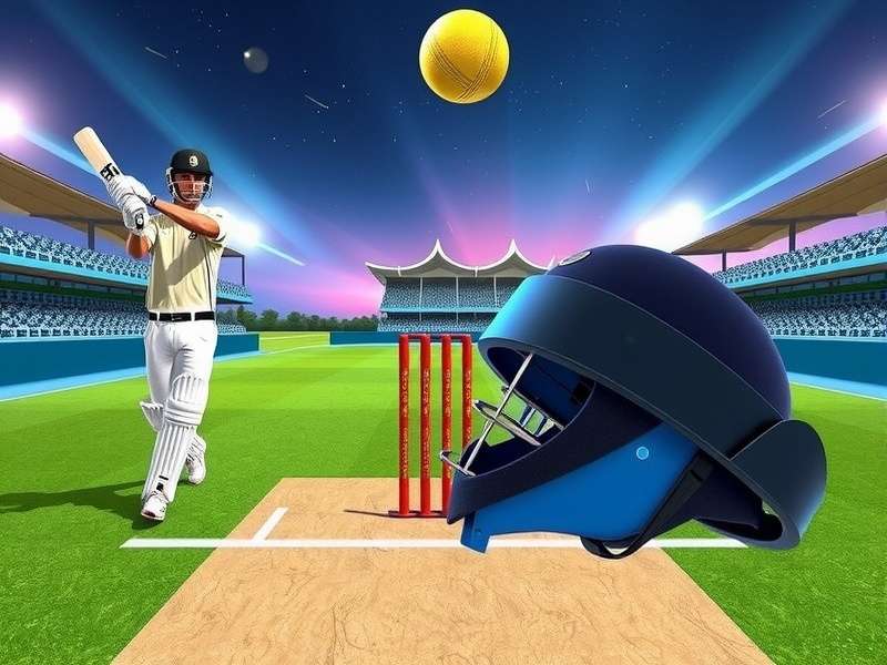 Desi VR Cricket Star bowling interface in virtual reality